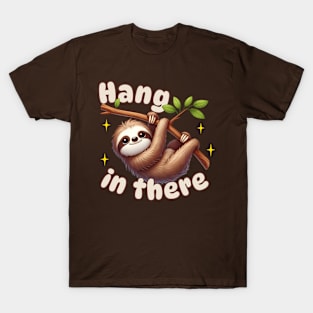 Hang In There Sloth Pun T-Shirt